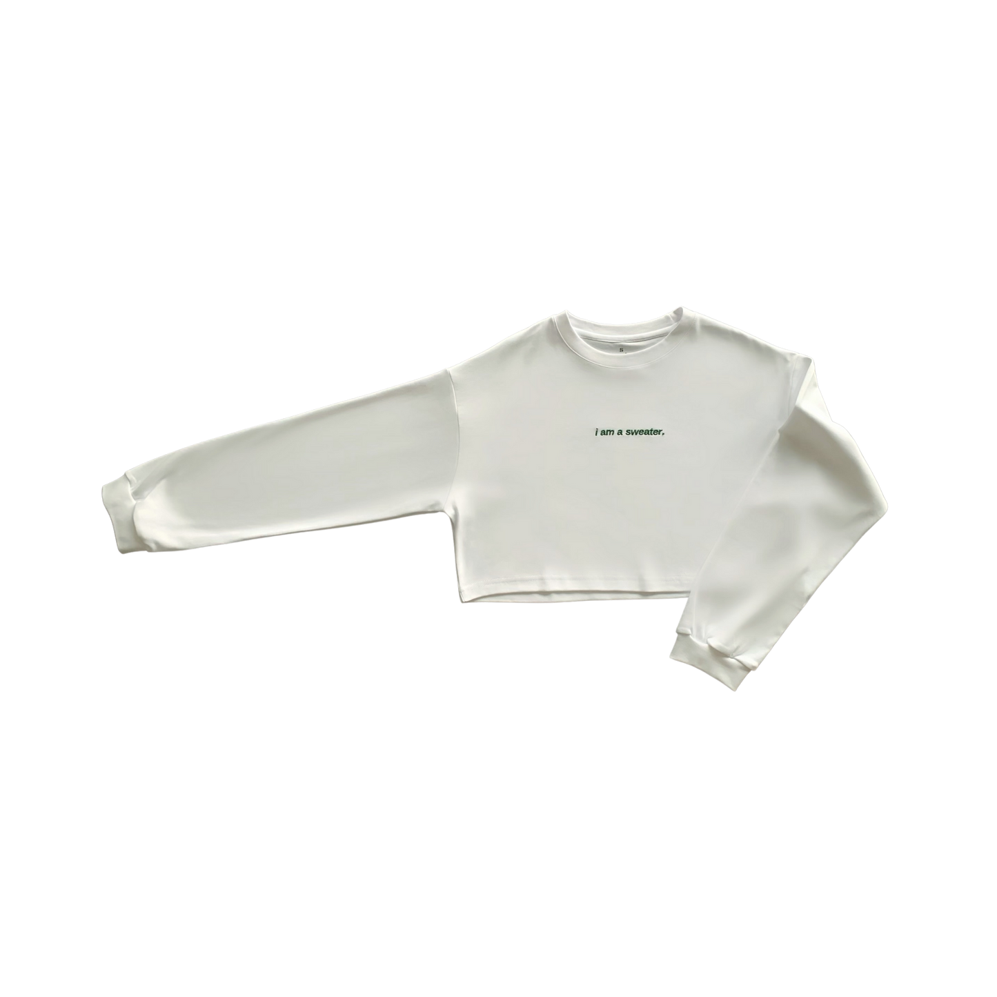 white sweater